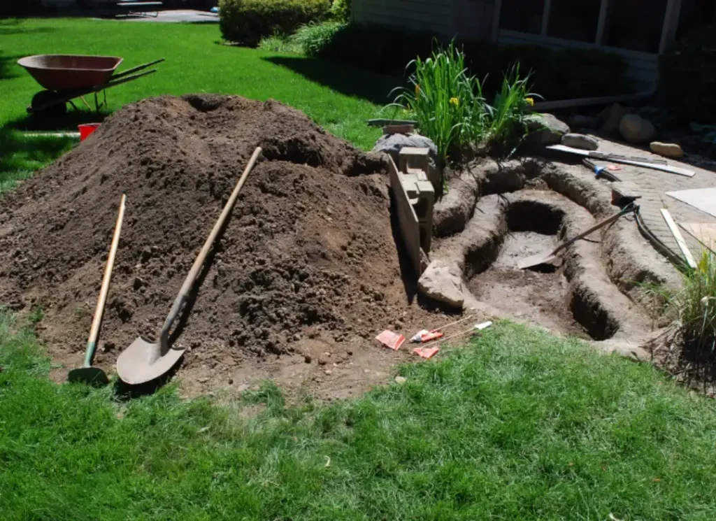 Pond drain installation